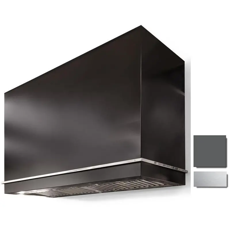 La Cornue Ch4454Lgegrhsc 44" Loge Series Wall-Mount Range Hood In Graphite Gray With Stainless Steel Elements 1