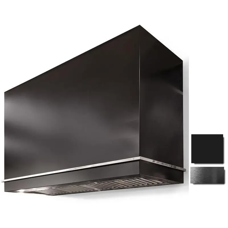 La Cornue Ch4454Lgemblpc 44" Loge Series Wall-Mount Range Hood In Navy Blue With Polished Copper Accents 1
