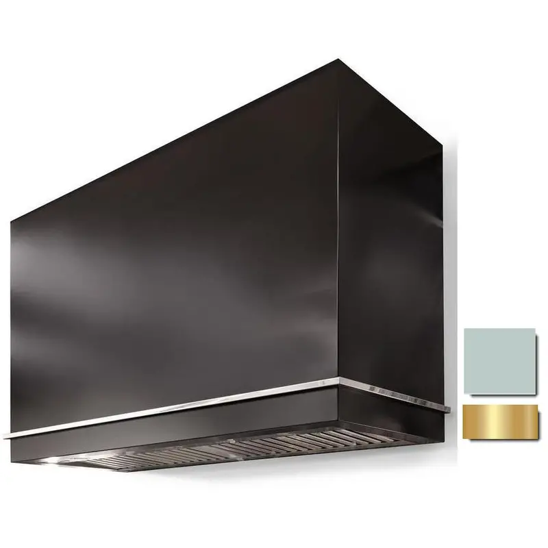 La Cornue Ch4454Lgeroqpb 44" Loge Series Wall-Mount Range Hood Featuring Polished Brass Detailing 1