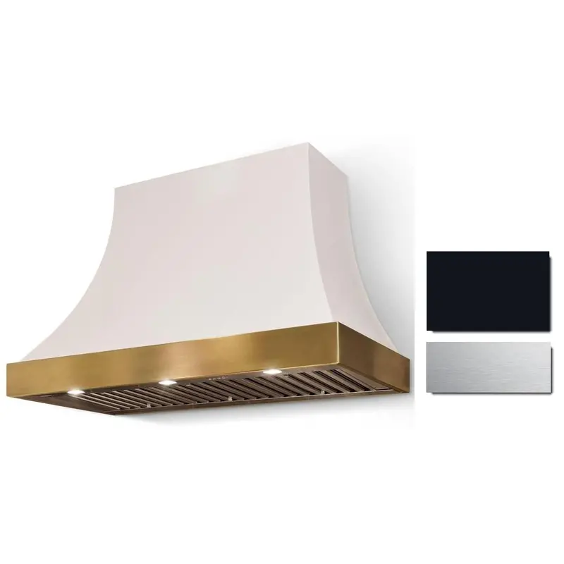 La Cornue Cornufé Cascade 36-Inch Wall-Mount Range Hood In Gloss Black – Ch3630Cacblksc 1