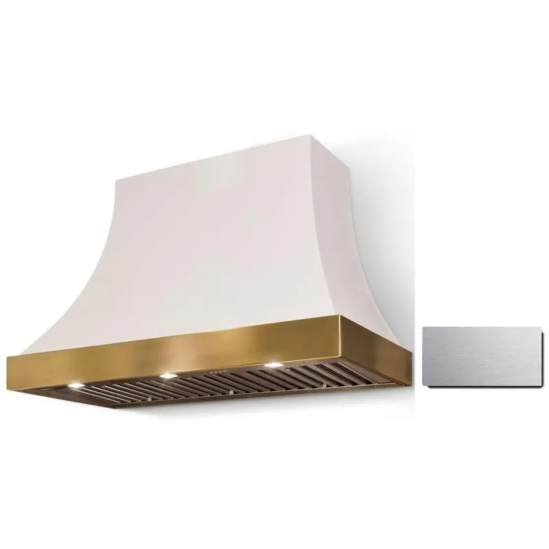 La Cornue Cornufé Cascade 36-Inch Wall-Mount Range Hood In White – Ch3630Cacpwhsc 1