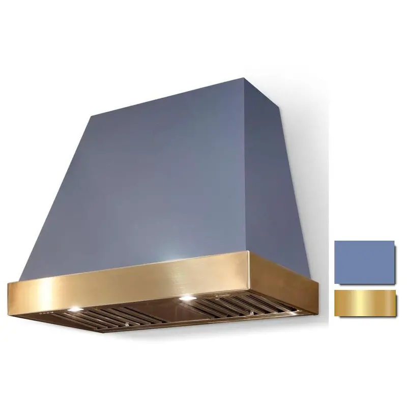 La Cornue Euclid 36-Inch Wall-Mount Range Hood – Brushed Brass Trim (Ch3630Eucprbpb) 1