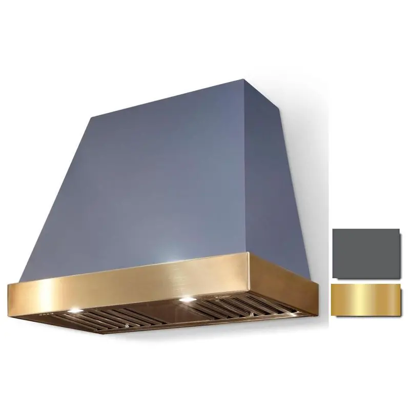La Cornue Euclid 36-Inch Wall-Mount Range Hood – Brushed Nickel Accents (Ch3630Eucgrhpb) 1