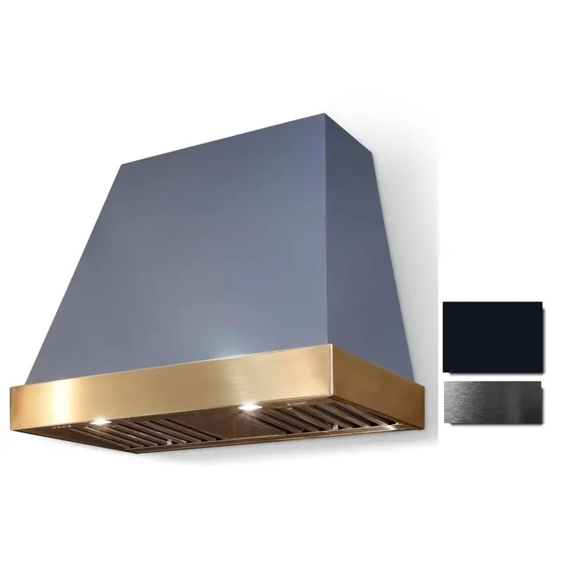 La Cornue Euclid 36-Inch Wall-Mount Range Hood – Polished Black Trim (Ch3630Eucblkpc) 1