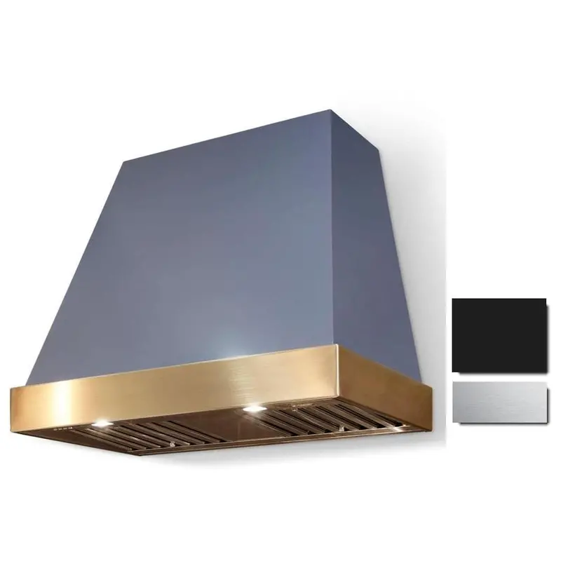 La Cornue Euclid 36-Inch Wall-Mount Range Hood – Satin Brass Finish (Ch3630Eucmblsc) 1