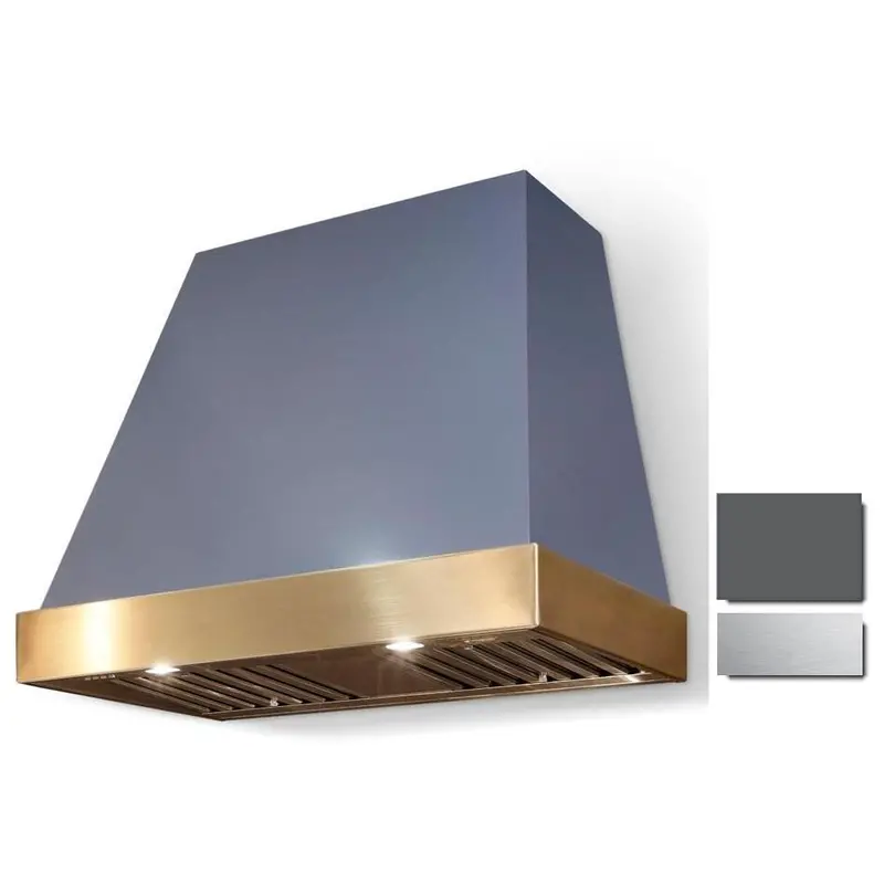 La Cornue Euclid 36-Inch Wall-Mount Range Hood – Satin Nickel Trim (Ch3630Eucgrhsc) 1