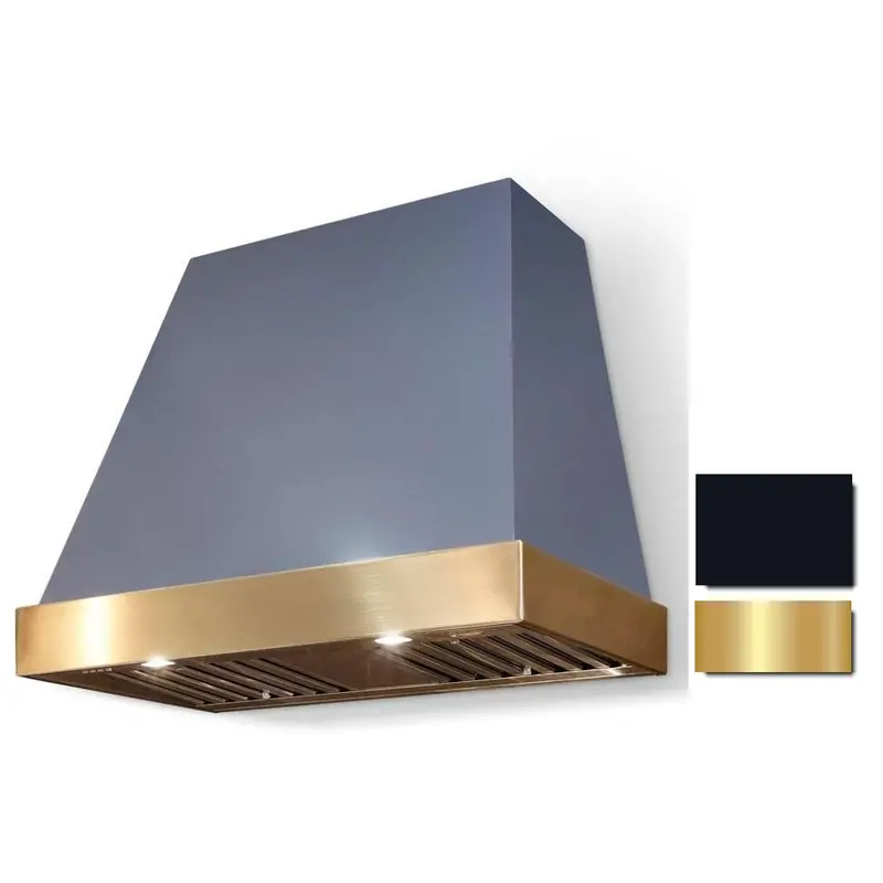 La Cornue Euclid 44" Wall-Mount Range Hood – Glossy Black Base Model (Ch4430Eucblkpb) 1
