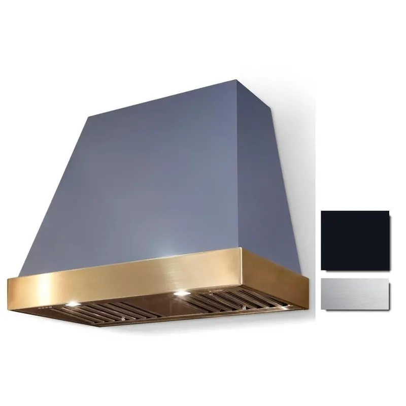 La Cornue Euclid 44" Wall-Mount Range Hood – Glossy Black (Ch4430Eucblksc) 1