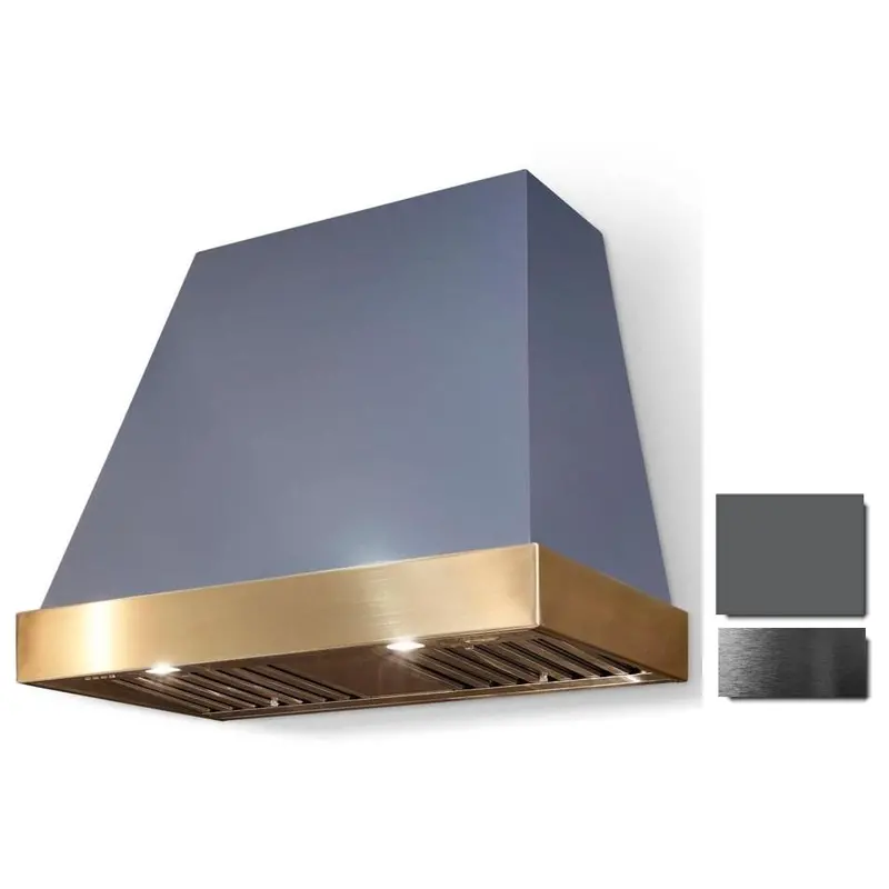 La Cornue Euclid 44" Wall-Mount Range Hood – Graphite Honed With Pearl Coating (Ch4430Eucgrhpc) 1