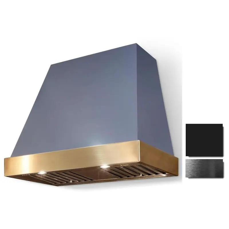 La Cornue Euclid 44" Wall-Mount Range Hood – Matte Black Lacquer With Pearl Coating (Ch4430Eucmblpc) 1