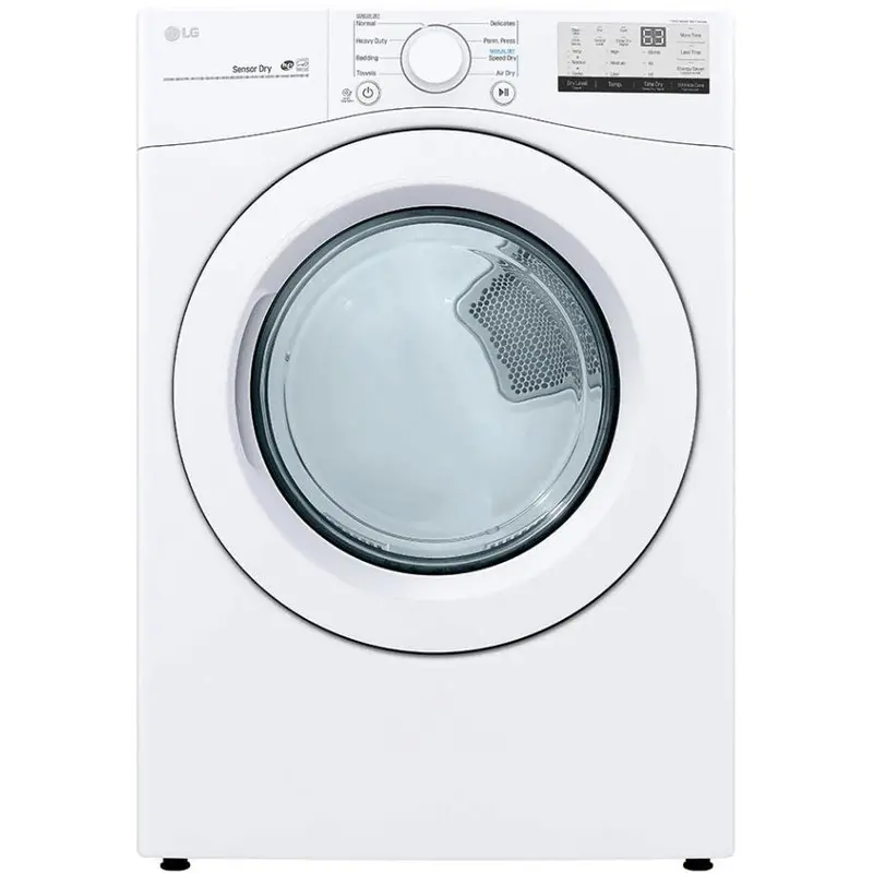 Lg 7.4 Cu. Ft. Smart Electric Dryer With Ai-Powered Diagnostics (Dle3400W) 1