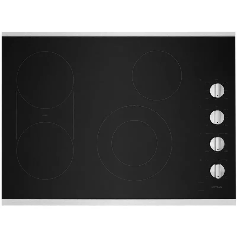 Maytag Mec8830Hs 30-Inch Built-In Electric Cooktop With Reversible Grill/Griddle 1