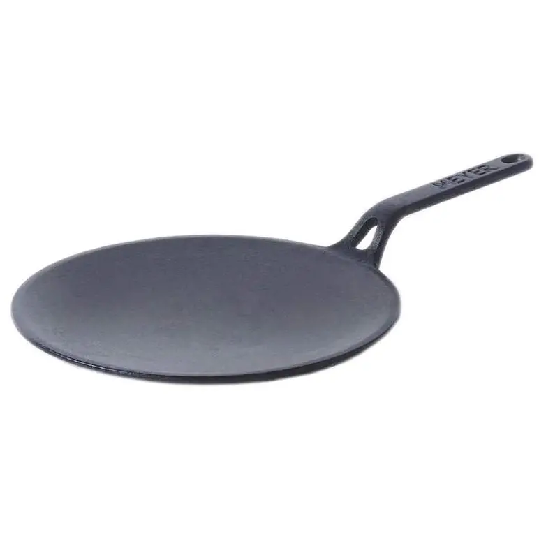 Meyer 26 Cm Cast Iron Curved Tawa Pan (Model 47609) 1