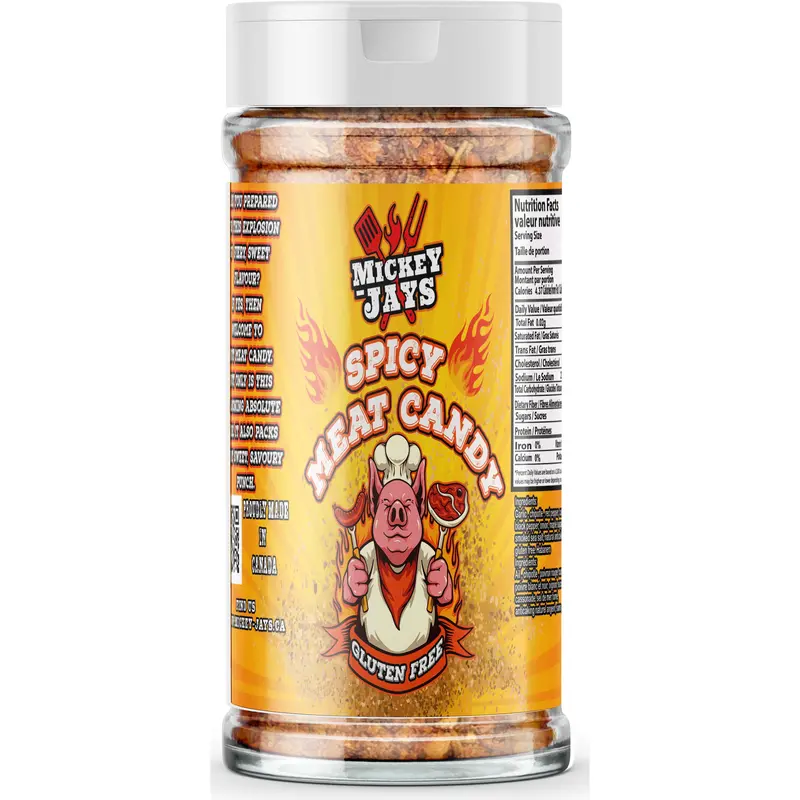 Mickey Jays Spicy Meat Candy Rub – Sweet Heat Dry Seasoning 1