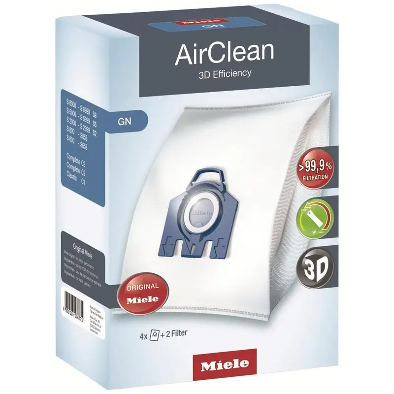 Miele Gn Airclean 3D Dust Bag And Filter Replacement Kit 1