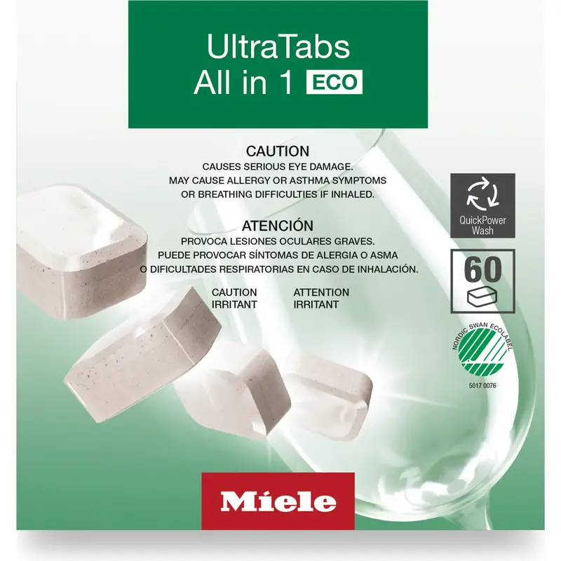 Miele Ultratabs All-In-One Eco Detergent – 60-Tab Pack (12190960) 1