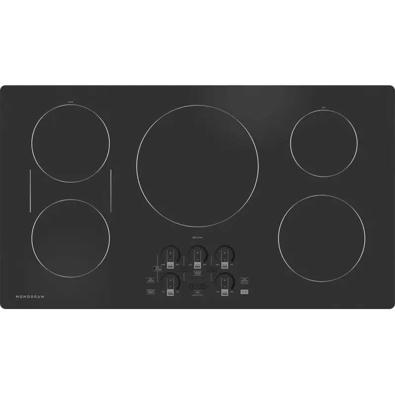 Monogram 36" Wi-Fi-Connected Built-In Induction Cooktop Zhu36Rdtbb 1