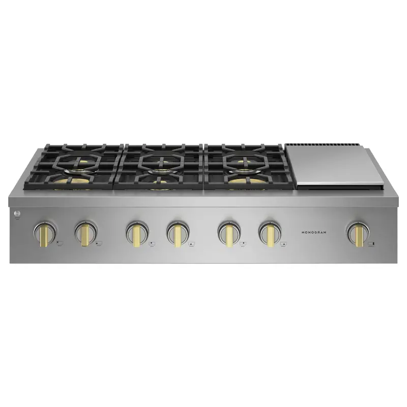 Monogram 48-Inch Professional Gas Rangetop With Integrated Griddle – Zgu486Ndtss 1