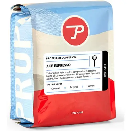 Propeller Ace Espresso Coffee Beans – 12 Oz Bag 1
