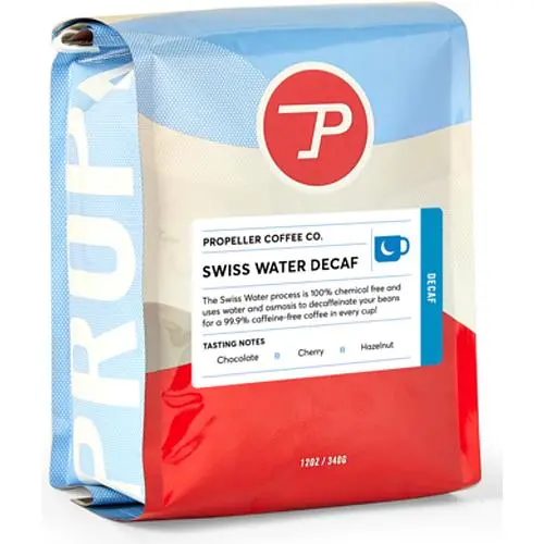 Propeller Coffee Cof-Dsw-5 – 5 Lb Bag Of Swiss Water Process Decaf Whole Bean Coffee 1