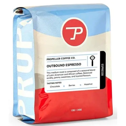 Propeller Outbound Espresso Coffee Beans – 12 Oz Bag 1
