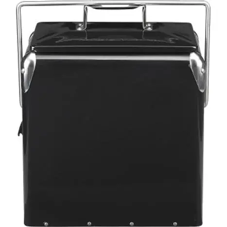 Retro Cooler Rto13 13-Liter Vintage-Style Portable Cooler In Black 1
