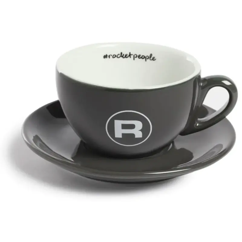 Rocket Espresso Milano Hashtag Cappuccino Cup Set (6 Pcs) – Ceramic Espresso Drinkware 1