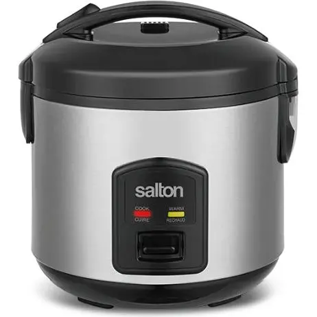 Salton Rc2027 8-Cup Rice Cooker With Integrated Steamer Basket 1