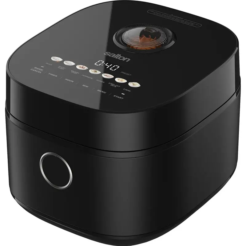 Salton Rc2126Bk 3-Liter Micom Rice Cooker – Smart Programmable Design 1