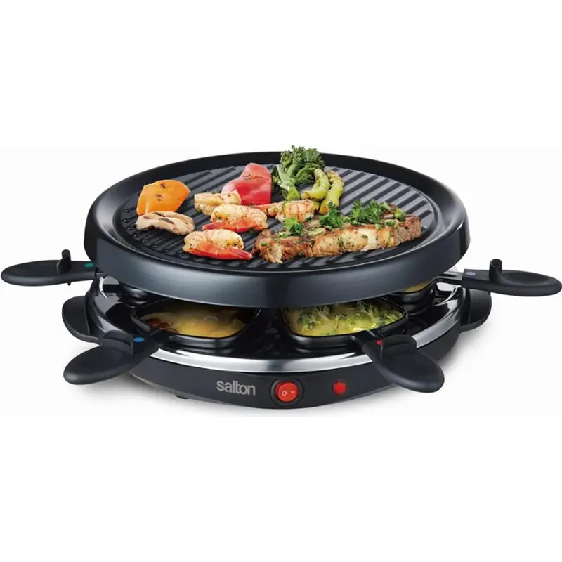 Salton Tpg315 6-Person Party Grill And Raclette Combo Set 1