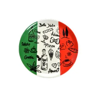Sara Cucina Bella Italia Pizza Plate – 30.5 Cm Italian-Themed Ceramic Tray 1