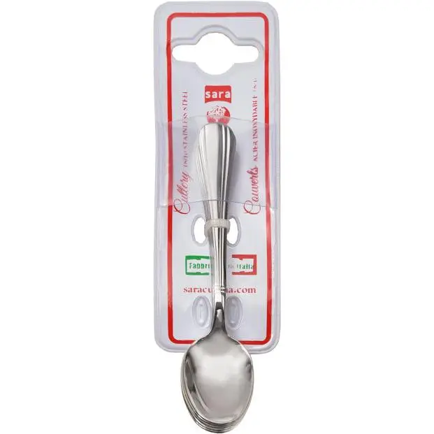 Sara Cucina Brave Espresso Spoon Set – 6-Piece Stainless Steel Collection (8231) 1