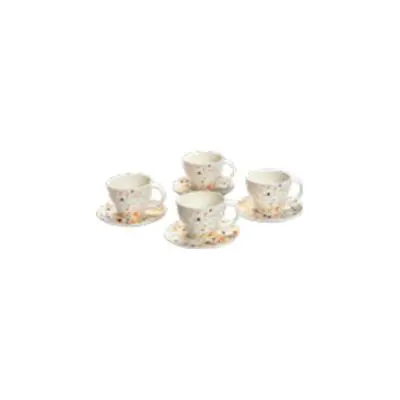 Sara Moka Magic Dots Espresso Cup Set – 4-Piece Whimsical Ceramic Collection 1