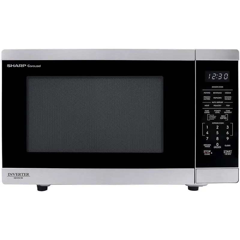 Sharp 20.4-Inch 1.4 Cu. Ft. Countertop Microwave Oven (Smc1464Ksc) 1