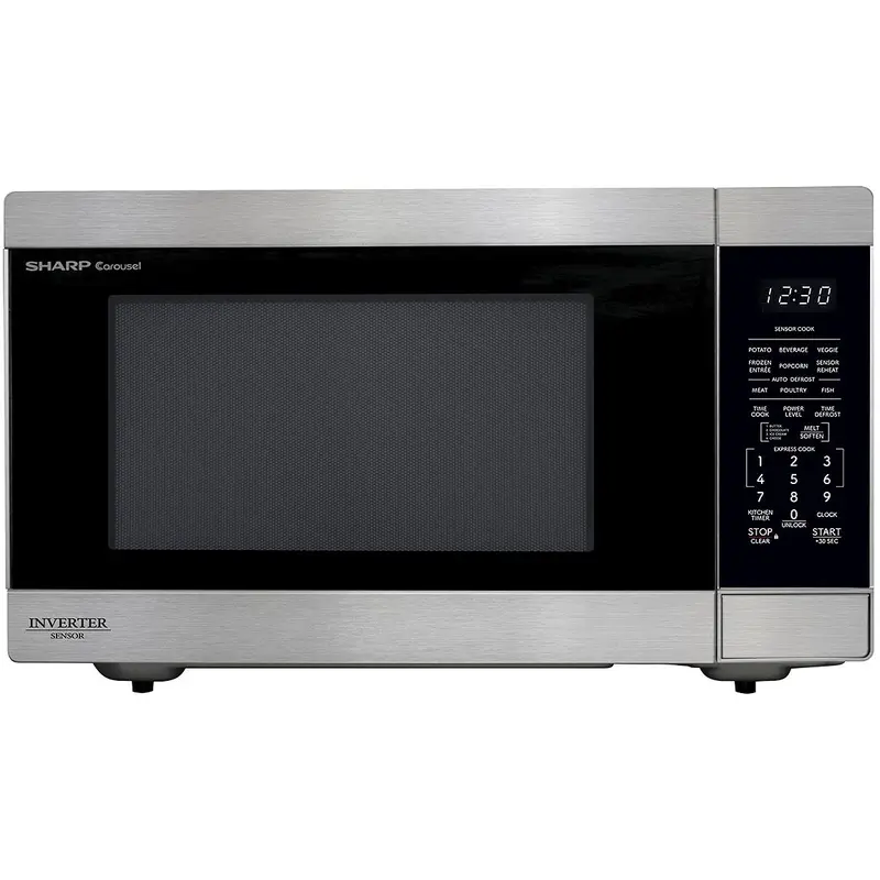 Sharp 24.4-Inch 2.2 Cu. Ft. Countertop Microwave Oven (Smc2264Ksc) 1