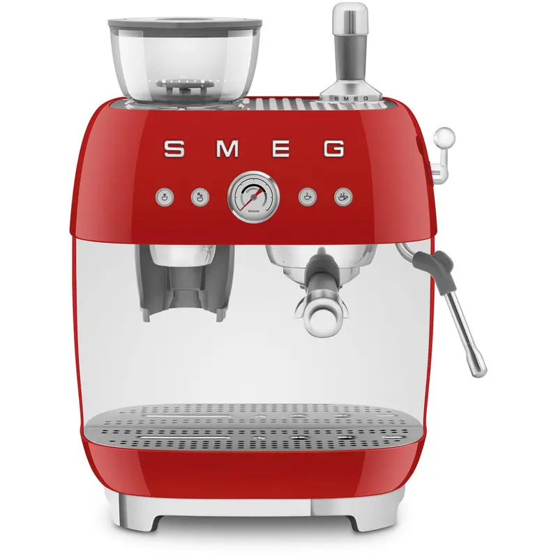 Smeg Egf03Rdus Manual Espresso Machine In Red 1