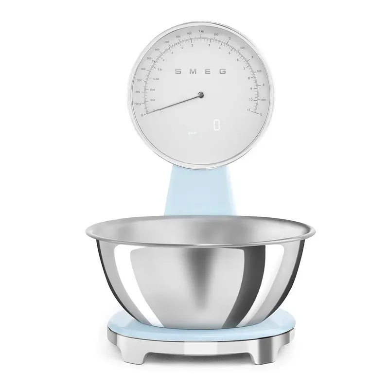Smeg Ksf01Pbww Digital-Analog Kitchen Scale – Blue Finish 1