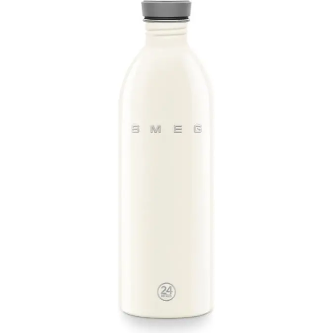 Smeg Non-Insulated Stainless Steel Water Bottle – Cream (Wbf02Cr) 1