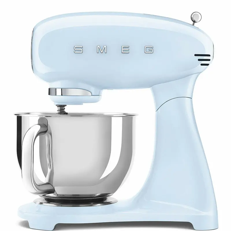 Smeg Retro 5-Quart Stand Mixer In Pastel Blue Smf03Pbus 1