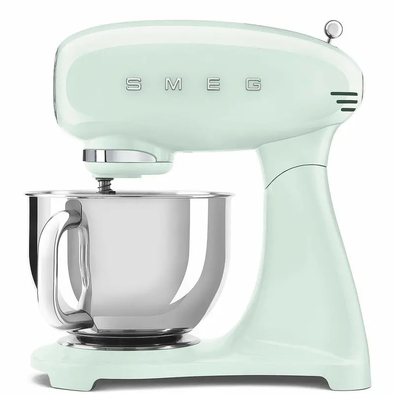 Smeg Retro 5-Quart Stand Mixer In Pastel Green Smf03Pgus 1