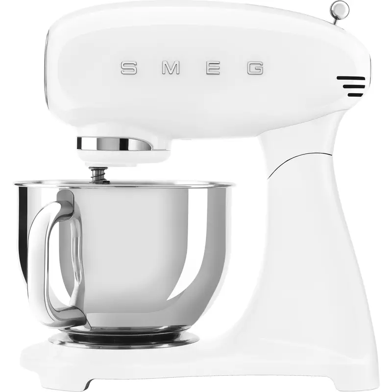 Smeg Smf05Whus Retro-Style 5-Quart Stand Mixer In White – 1950S Design 1