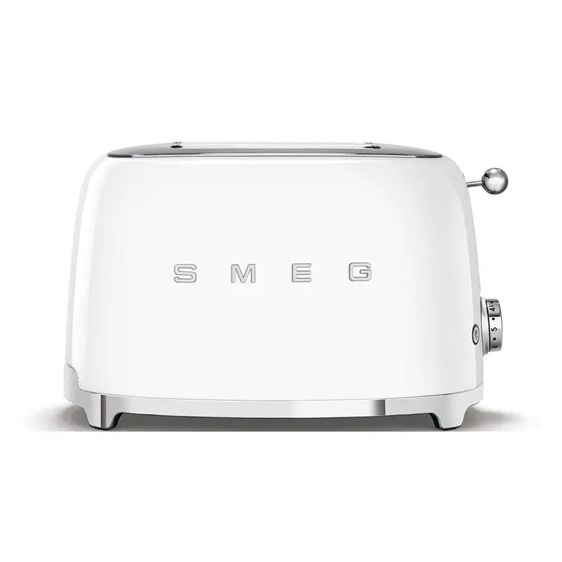 Smeg Tsf01Whus Retro-Style 2-Slice Toaster In Glossy White 1