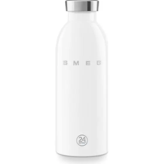 Smeg Vacuum-Insulated Stainless Steel Water Bottle – White (Wbf01Wh) 1