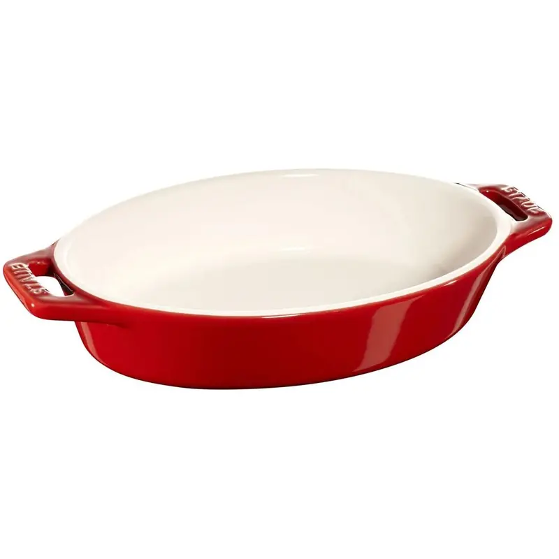 Staub 0.4L Petite Oval Ceramic Oven Dish – Matte Black Finish 1