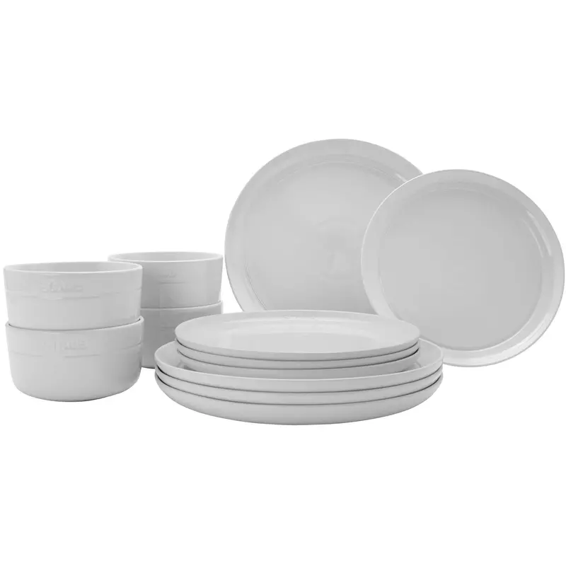 Staub 12-Piece Porcelain Dinnerware Set – Oven-Safe (Model 1021459) 1