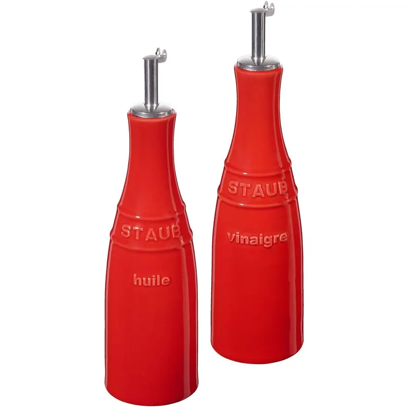 Staub 2-Piece Ceramic Oil And Vinegar Dispenser Set 1