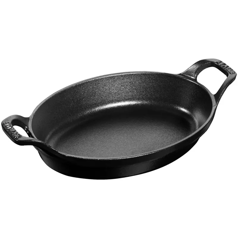 Staub 21 Cm Oval Cast Iron Dutch Oven – Compact Slow-Cooking & Searing Pan 1