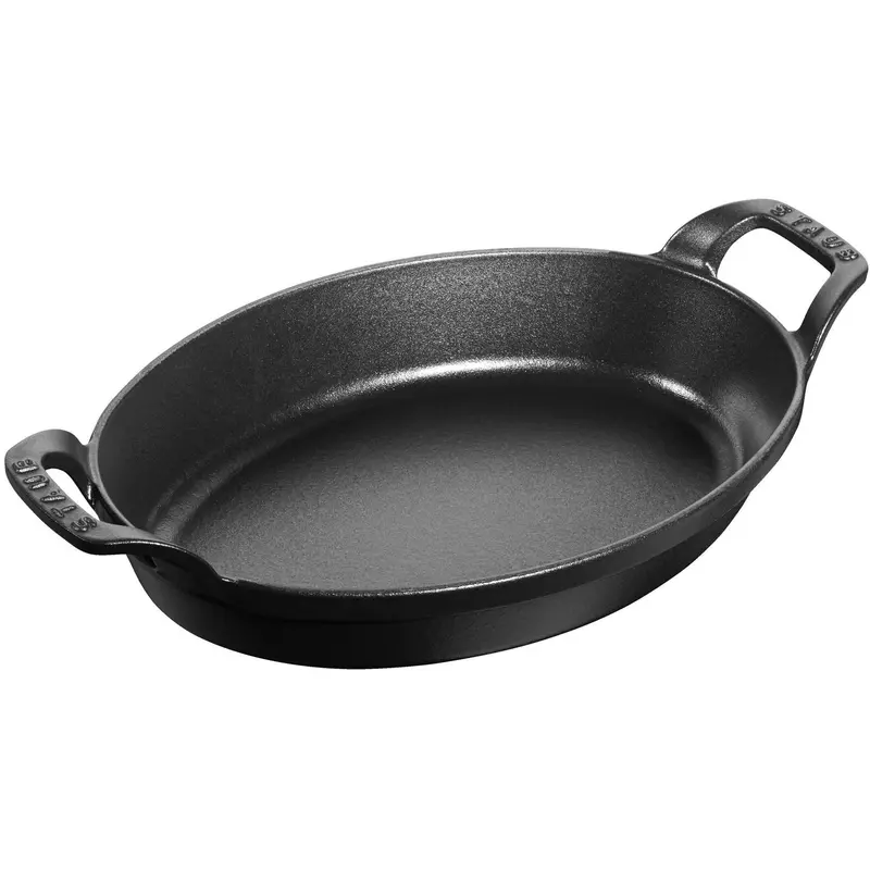 Staub 24 Cm Oval Cast Iron Oven Dish – Versatile Roasting & Casserole Pan 1