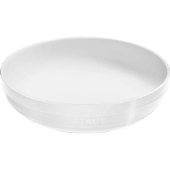 Staub 28 Cm Ceramic Round Serving Bowl – Cream White – Model 1027975 1
