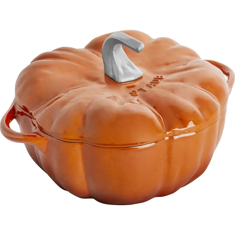 Staub 3.5L Cast Iron Pumpkin-Shaped Dutch Oven – La Cocotte (1024000) 1